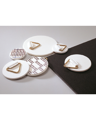 Round adhesive fastener