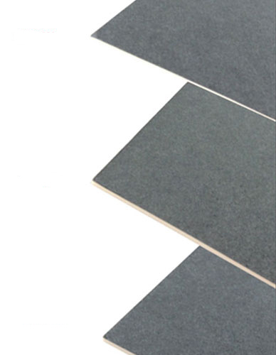 Double-sided white / gray cardboard